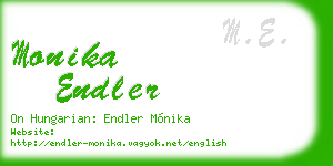 monika endler business card
